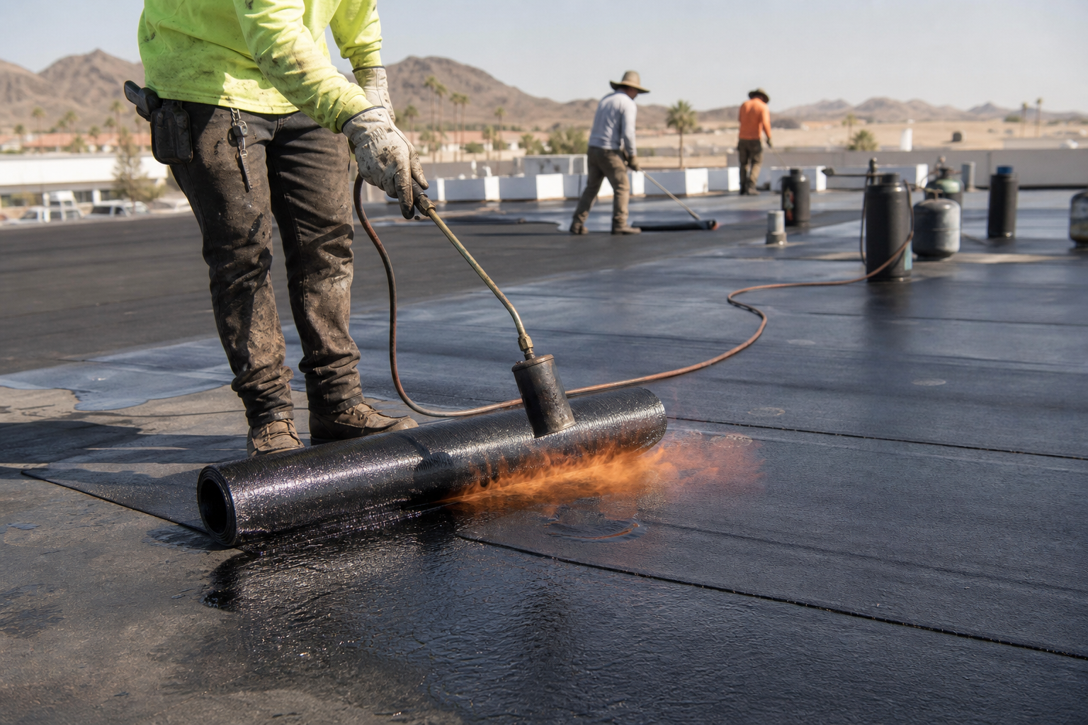 Built-Up Roofing (BUR) in Mesa, AZ — Multi-Ply Commercial Roofing Systems